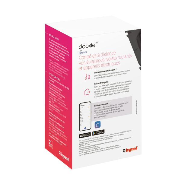 Vignette 3 produit Ref : 600670A | Pack de dmarrage connect dooxie with Netatmo sans plaque blanc