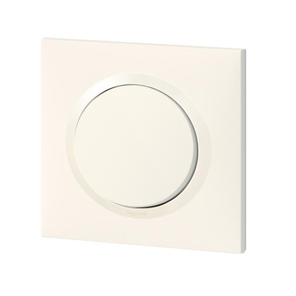 Vignette 3 produit Ref : 600705 | Poussoir dooxie one 6A 250V~ livr avec plaque carre blanche et griffes