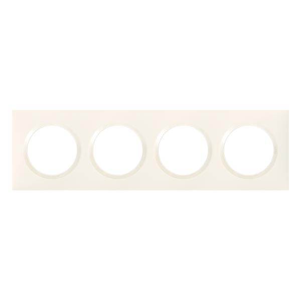 Vignette 3 produit Ref : 600804 | Plaque carre dooxie 4 postes finition blanc