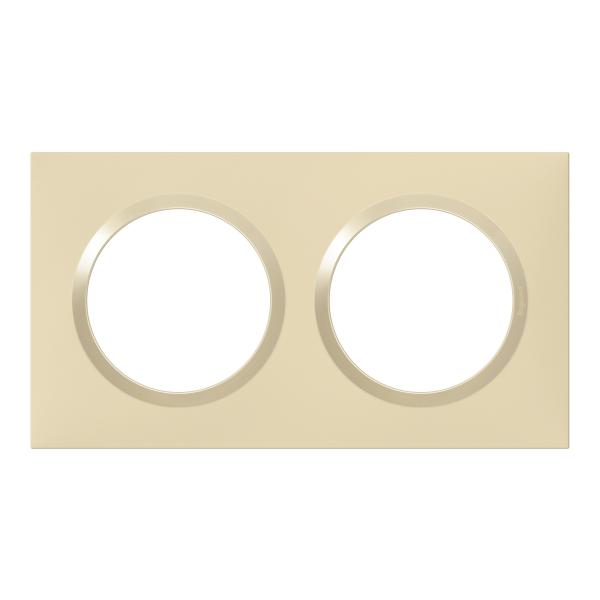 Vignette 3 produit Ref : 600812 | Plaque carre dooxie 2 postes finition dune