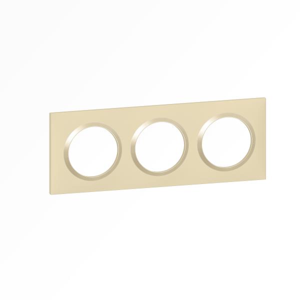 Vignette 3 produit Ref : 600813 | Plaque carre dooxie 3 postes finition dune