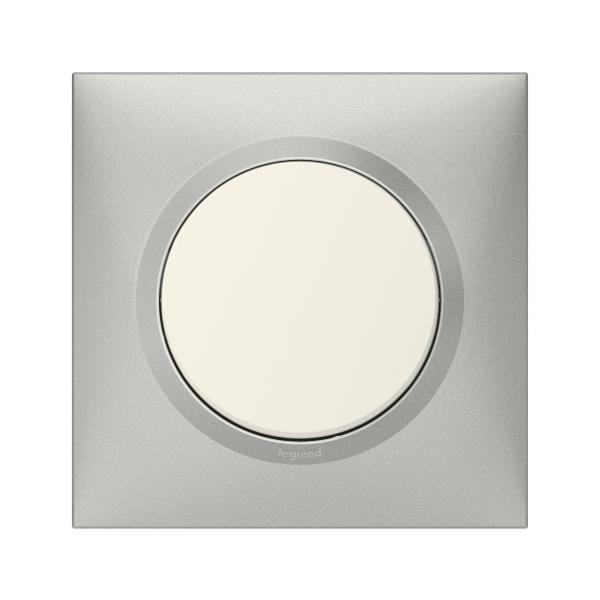Vignette 3 produit Ref : 600851 | Plaque carr�e dooxie 1 poste finition effet aluminium