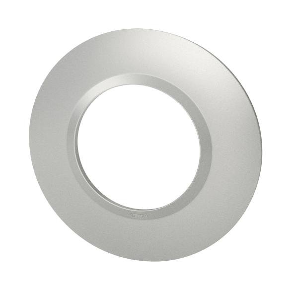 Vignette 3 produit Ref : 600975 | Plaque ronde dooxie 1 poste finition effet aluminium