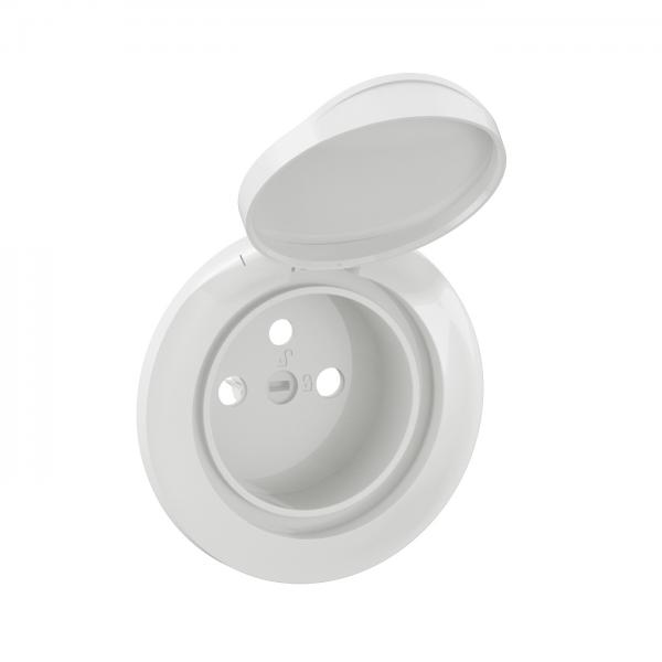 Vignette 3 produit Ref : CB8111 | Enjoliveur prise 2P+T  volet nouveau Cliane - IP44