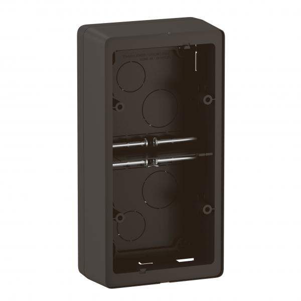 Vignette 3 produit Ref : CN0232 | Cadre saillie nouveau Cliane 2 postes - livr avec vis - Noir