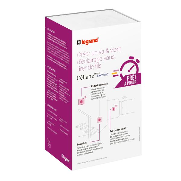 Vignette 3 produit Ref : CT0404 | Prt--Poser nouveau Cliane crer un va-et-vient, inter + cde sans fils - Titanium