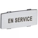LEGRAND Insert osmoz avec texte - alu - petit modle avec marquage en service 024335