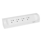 LEGRAND Rallonge d\'angle 4x2p+t surface  cbler - blanc 049408