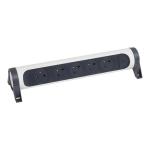 LEGRAND Rallonge 5x2p+t surface avec interrupteur sans cordon - blanc/gris fonc 049467