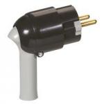 LEGRAND Fiche plastique 2p+t 16a  extraction facilite et sortie latrale - noir 050176