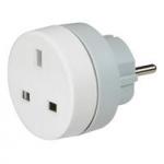 LEGRAND Adaptateur 2p+t - 16a - standard britannique pour socle franais 050383