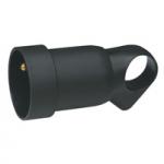 LEGRAND Prolongateur plastique 2p+t 16a  anneau  -  noir 050429