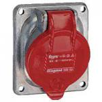 LEGRAND Prise fixe hypra ip44 63a  -  380v~  415v~  -  3p+t  -  mtal 053833