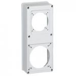 LEGRAND Plastron p17 280x125mm recevant 1 prise 16a ou 32a et 1 prise 63a pour composer un coffret p17 057719