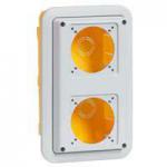 LEGRAND Boite encastrement p17 pour maonnerie ip55 pour 2 prises 16a ou domestique rfrence 057671 057721