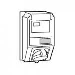 LEGRAND Coffret monoprise hypra ip44  -  1 prise 3p+n+t 32a 380v~  415v~ et 1 disjoncteur 059258