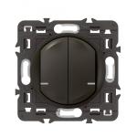 LEGRAND Interrupteur double neutre connect cliane with netatmo sans plaque graphite 064892A