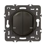 LEGRAND Cde double sans fils clairage/prise cliane with netatmo sans plaque graphite 064894A