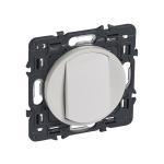 LEGRAND Poussoir inverseur cliane 6a avec enjoliveur blanc et support 067731