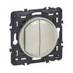LEGRAND Commande double sans fil sans pile d'clairage cliane with netatmo - titane 067774L