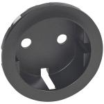 LEGRAND Enjoliveur cliane pour prise de courant 2p+t  puits germanique  -  finition graphite 067931