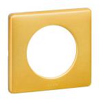 LEGRAND Plaque cliane mtal 1 poste  -  finition laiton 068791