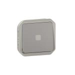 LEGRAND Interrupteur ou va-et-vient tmoin sans neutre 4ax 250v plexo composable gris 069515L