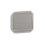 LEGRAND Poussoir no-nf lumineux plexo composable gris 069536L
