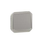 LEGRAND Poussoir no lumineux plexo composable gris 069542L