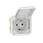 LEGRAND Prise de courant 2p+t plexo version schuko - composable blanc 069640L