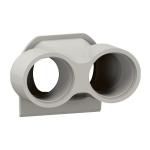 LEGRAND Embout presse-toupe plexo 2 entres pg16 gris 069650L