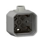 LEGRAND Botier saillie  presse toupe 1 entre iso20 1 poste plexo gris 069656L