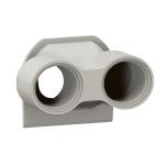 LEGRAND Embout presse-toupe plexo 2 entres iso20 gris 069670L