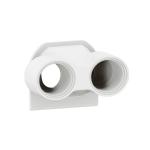 LEGRAND Embout presse-toupe plexo 2 entres iso20 blanc 069671L