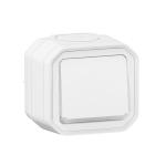 LEGRAND Poussoir no lumineux plexo complet saillie blanc 069762L