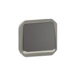 LEGRAND Poussoir no lumineux plexo composable anthracite 069813L