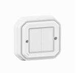 LEGRAND Commande double self-e pour clairage et prise plexo with netatmo complet blanc 069835L