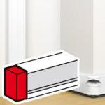 LEGRAND Embout pour goulotte  clippage direct mosaic 50x145mm  -  blanc 075614