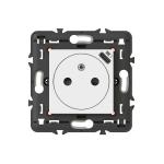 LEGRAND Prise de courant prise de courant 2p+t surface avec chargeur type-c intgr en face avant mosaic 2 module  blanc livr avec support 077161L