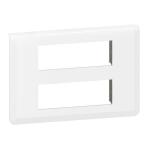 LEGRAND Plaque de finition mosaic pour 2x6 modules blanc 078836L