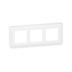LEGRAND Plaque de finition horizontale spciale rnovation mosaic pour 3x2 modules blanc 078866L
