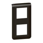 LEGRAND Plaque de finition verticale mosaic pour 2x2 modules noir mat 079062L