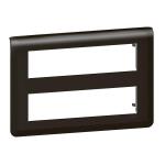LEGRAND Plaque de finition mosaic pour 2x8 modules noir mat 079077L
