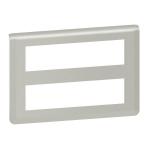 LEGRAND Plaque de finition mosaic pour 2x8 modules alu 079337L