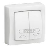 LEGRAND Double poussoir pour volets roulants appareillage saillie complet - blanc 086010L