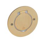 LEGRAND Platine de sol ronde  quiper de mcanisme mosaic 1 poste  dor bross 089711
