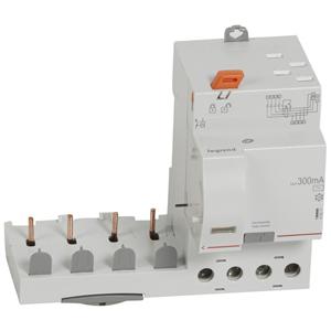LEGRAND Bloc diffrentiel adaptable automatique dx pour disjoncteur 1 module par ple  -  4p 400v~  -  40a  -  typeac 300ma 410517