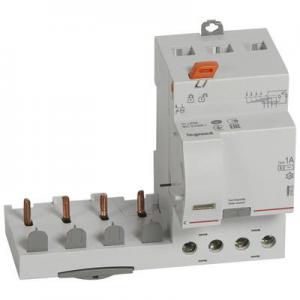 LEGRAND Bloc diffrentiel adaptable  vis dx pour disjoncteur 1 module par ple  -  4p 400v~  -  63a  -  typeac 1000ma slectif 410523