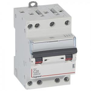 LEGRAND Disjoncteur dx6000 10ka arrive haute automatique dpart bas  vis 4p 400v~  -  6a  -  courbe c  -  pour peigne hx optimis 407912