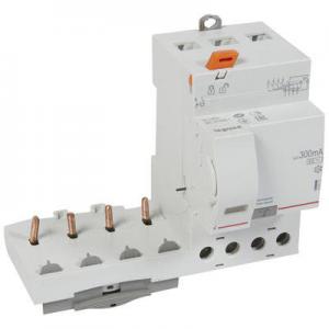 LEGRAND Bloc diffrentiel adaptable  vis dx pour disjoncteur 1 module par ple  -  4p 400v~  -  63a  -  typeac 300ma slectif 410521